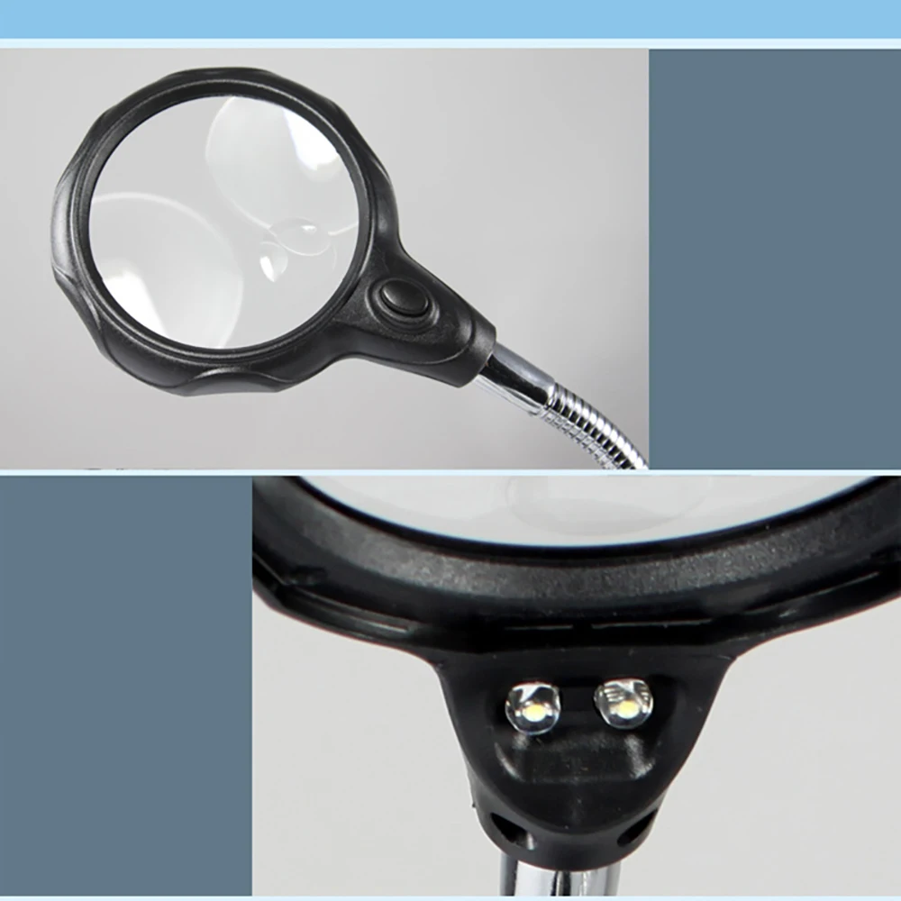 Magnifying Glass for Electronic Repair Third Hand for Soldering With Magnifying Magnifying Glass With Professional Led Light