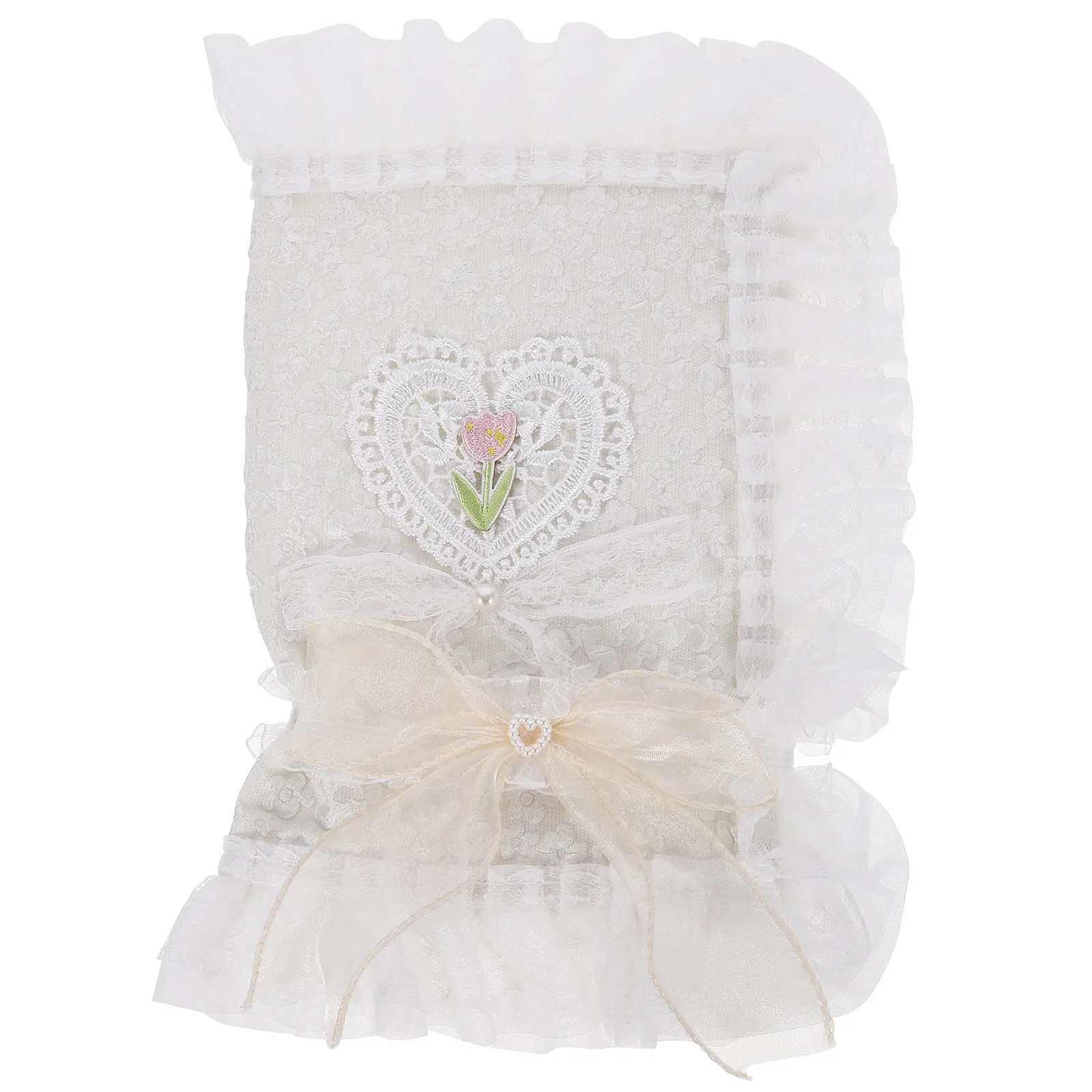 Funda de libro de encaje lavable, funda de tela para cuaderno, decoración protectora hecha a mano para libros, diseño bonito y ligero