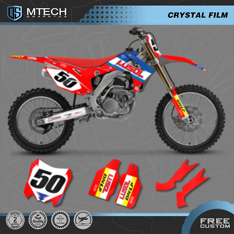 

DSMTECH новый стиль наклейки наклейки графика для Honda CRF250R CRF250 14-17 CRF450R CRF450 2013-2016 наклейки наборы наклеек 008