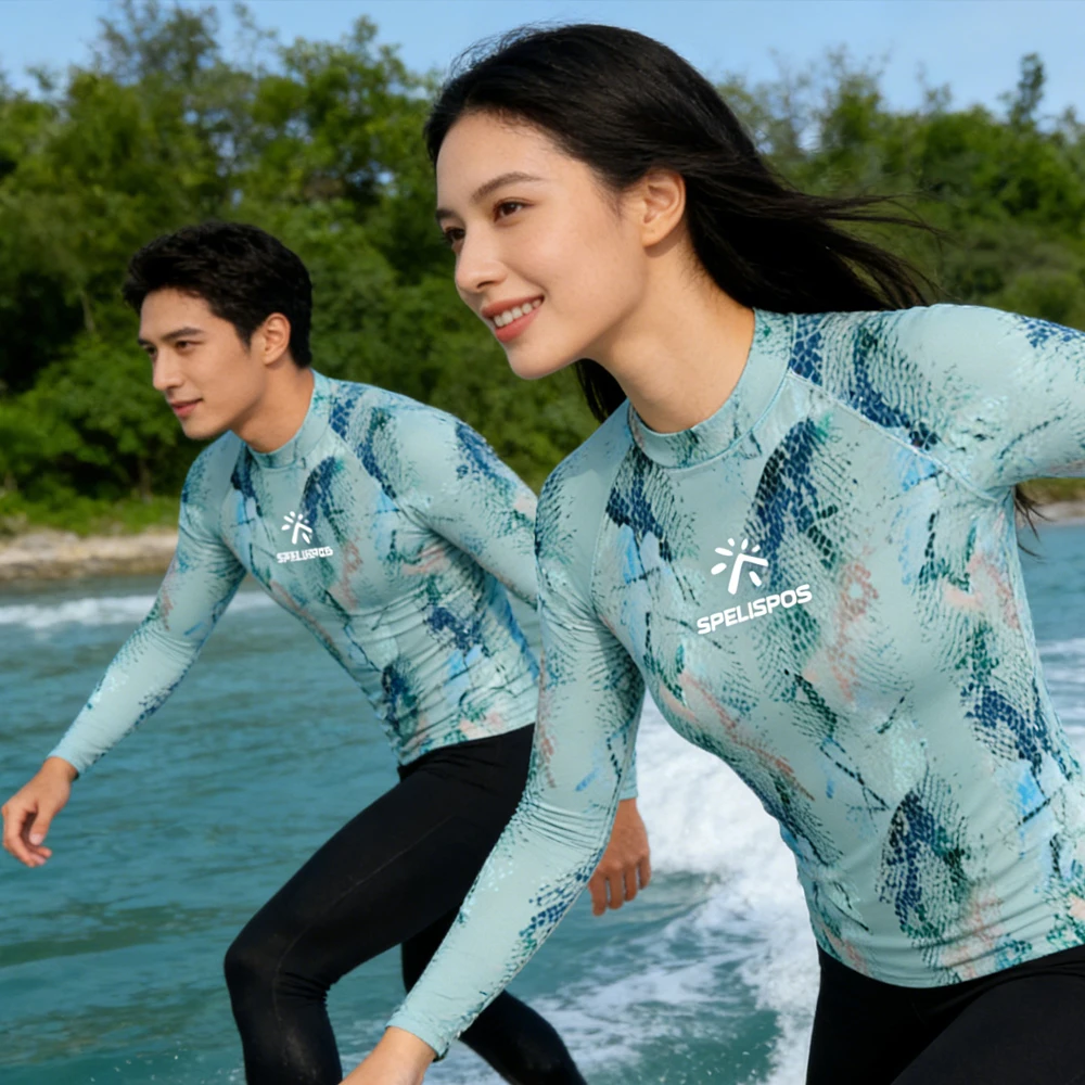Long Sleeve Rash Guard Women Men Surfing Shirt High Quality Sailing Top Wear Beach Swim Rashguard Top for Water Sport Fishing