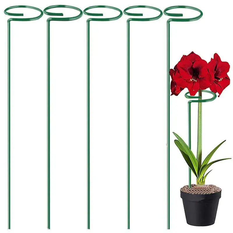 35/45/55cm Metal Plants Support Rods Garden Flower Stem Prevention Potted: Anti-dropping Device Reusable