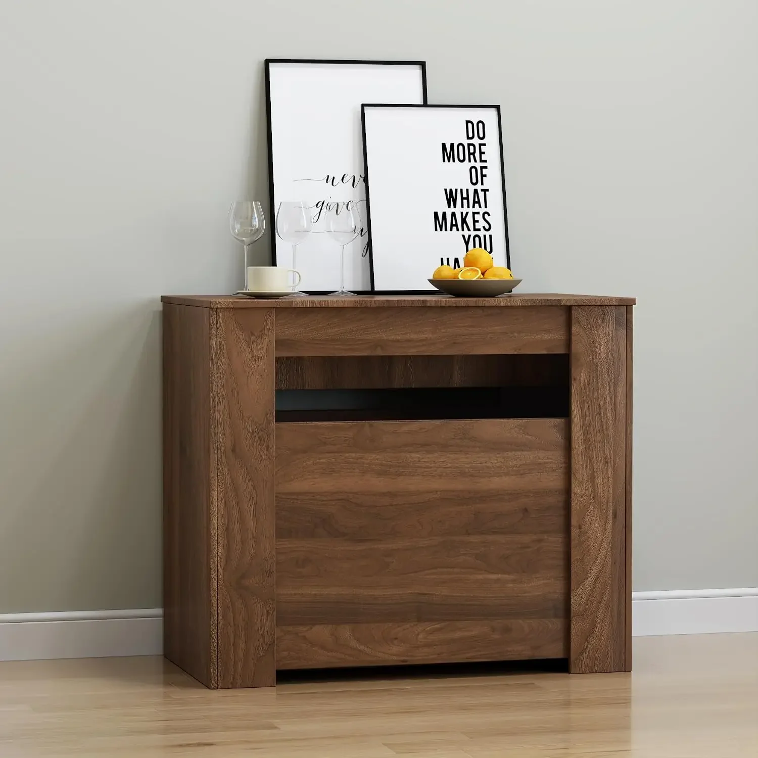 Extendable Dining Table, Transformer Folding Console Table for 2-12 People, Space Saving Dining Room Table for Apartments