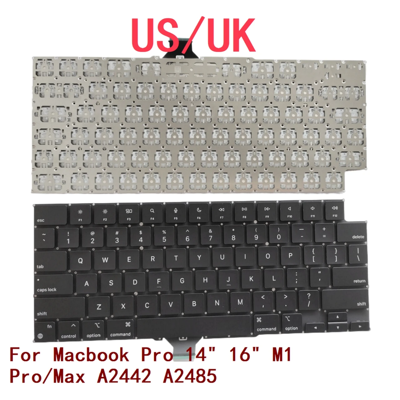 New US UK Laptop Keyboard For Apple Macbook Pro 14