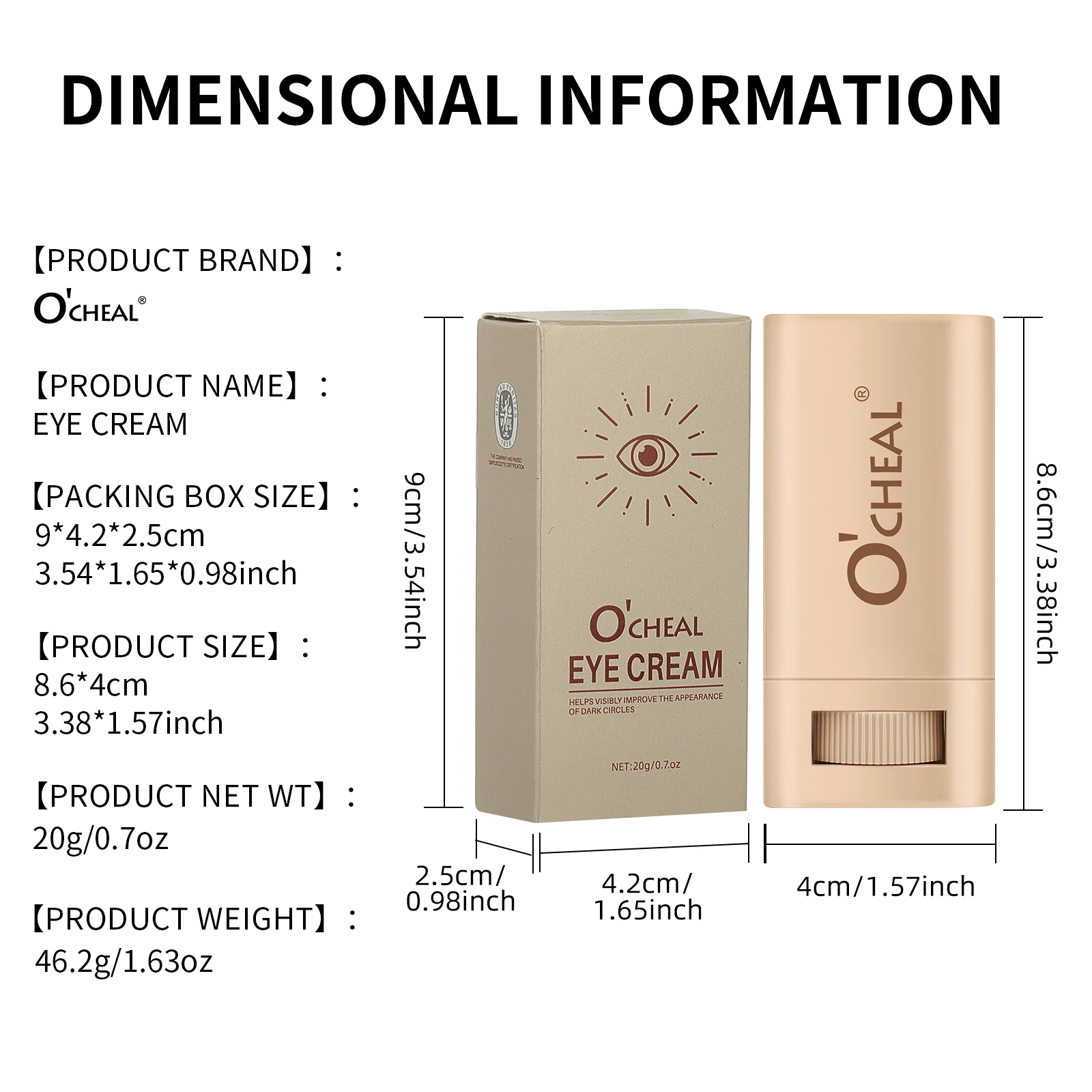 Esencia para ojos Tratamiento para ojos Essence Stick hidrata, nutre, ilumina y mejora la apariencia de las líneas finas.