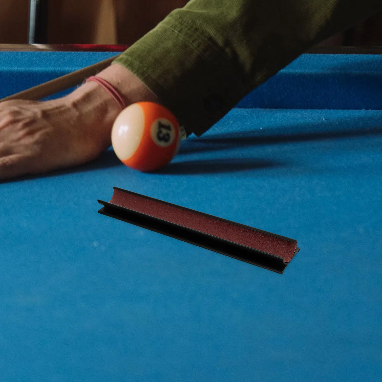

1PC Pool Cue Tip Shaper Burnisher Sandpaper Tool Billiard Accessories Reusable Plastic Sander File Scuffing Wear Resistant