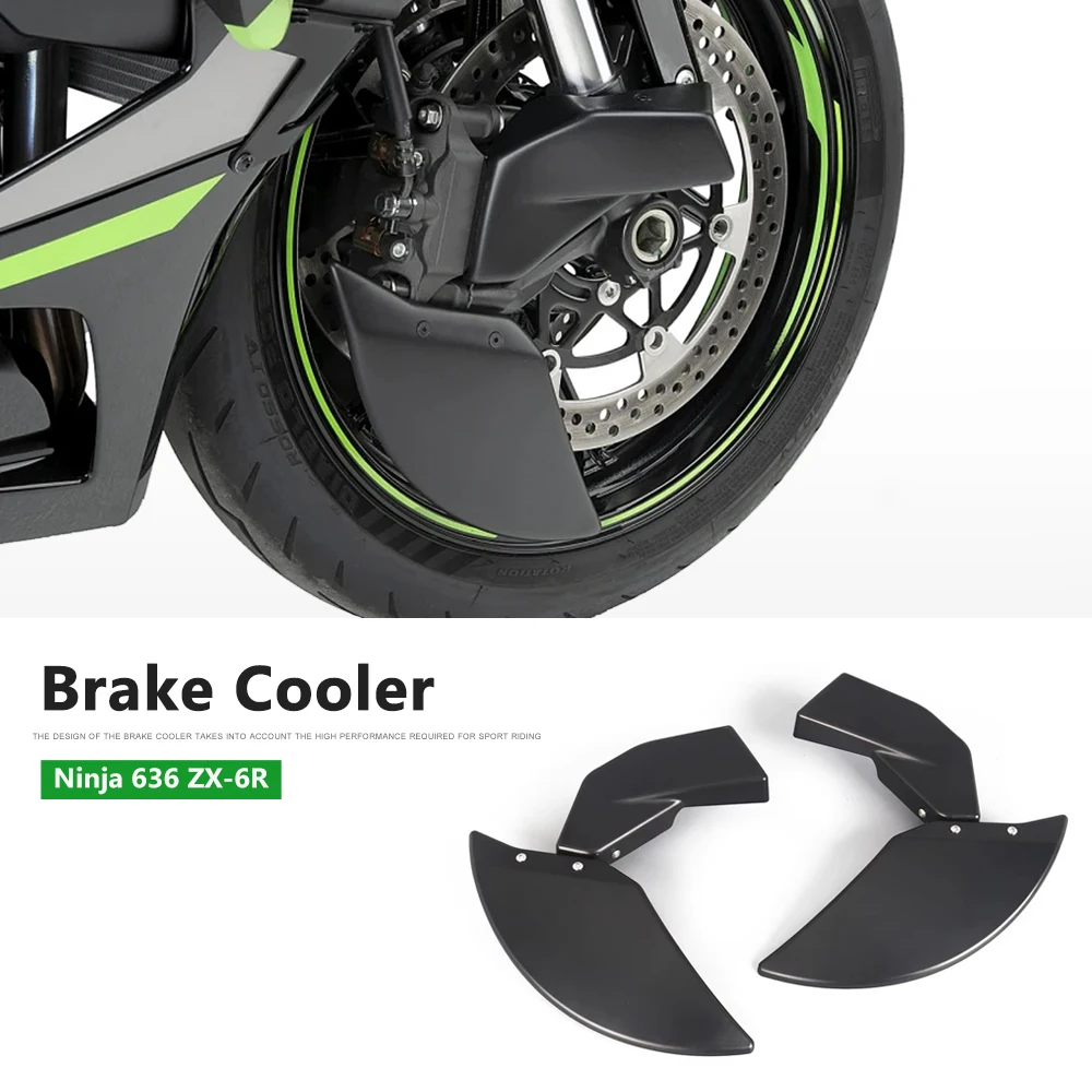 

Motorcycle Brake Caliper Air Cooling Guard Brake Disk Cooler Air Cooling Duct Side Cover For Kawasaki Ninja 636 ZX-6R ZX6R 636