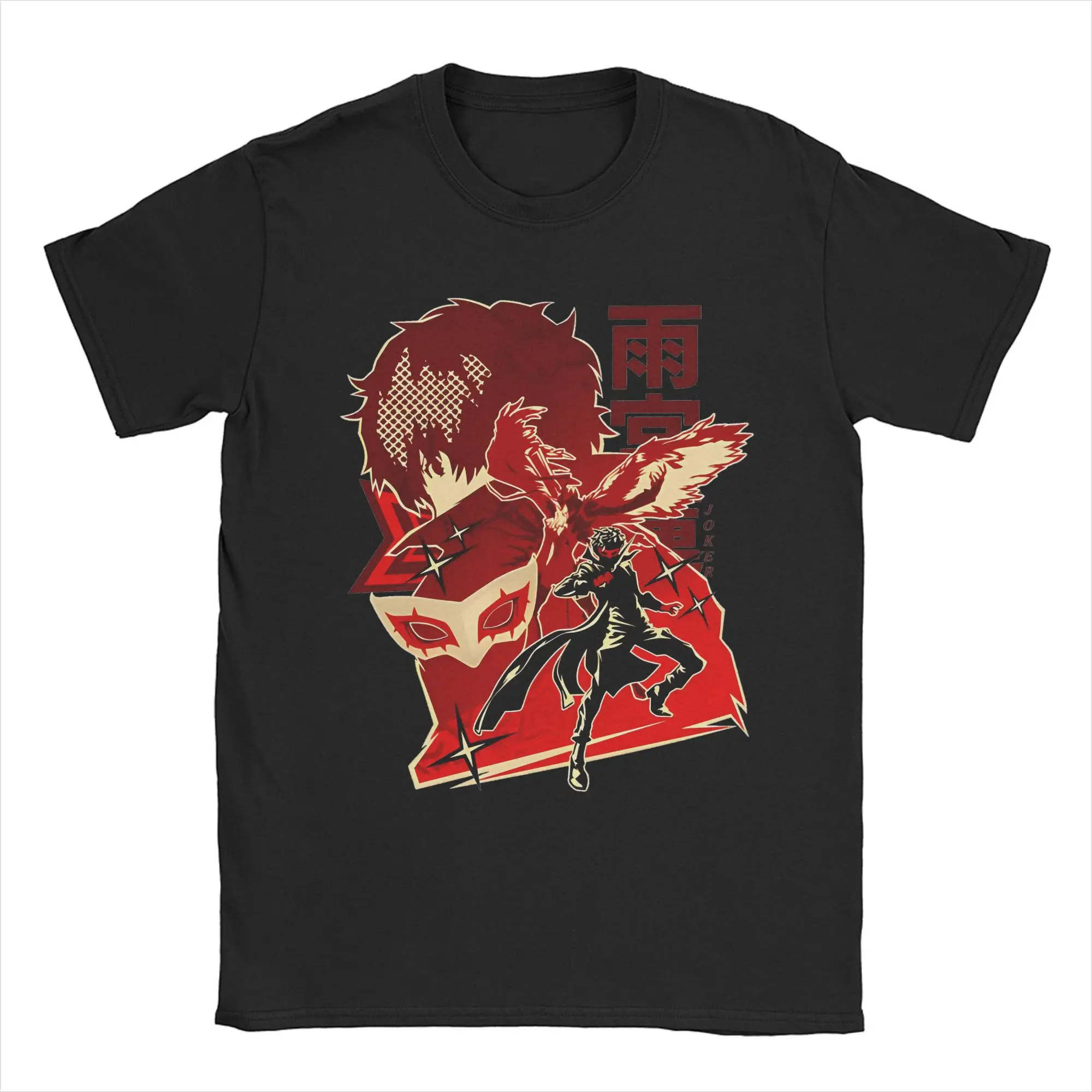 Personas 5 The Phantom Thieves of hearts leader T Shirt 100% Cotton T-Shirt Crew Neck  Tee Shirt Short Sleeve Clothes Gift Idea