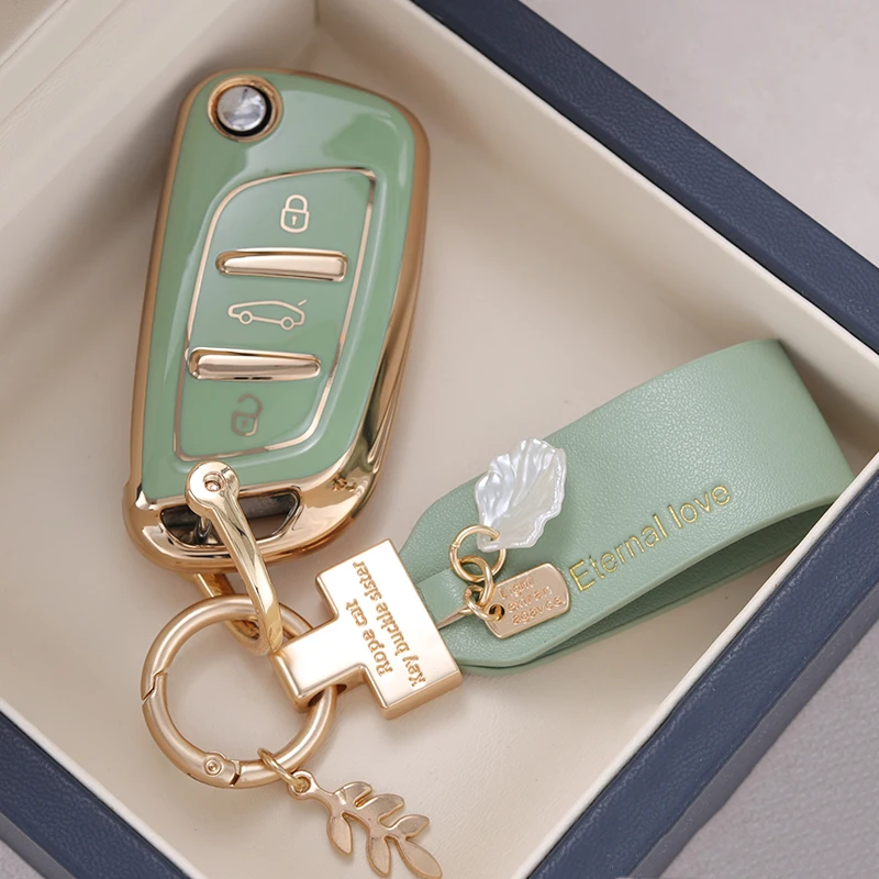 TPU Car Key Case Cover For DS DS3 DS4 DS5 DS6 For Peugeot 306 407 807  For Citroen C1 C2 C3 C4 C5 XSARA PICA Key Shells Fob