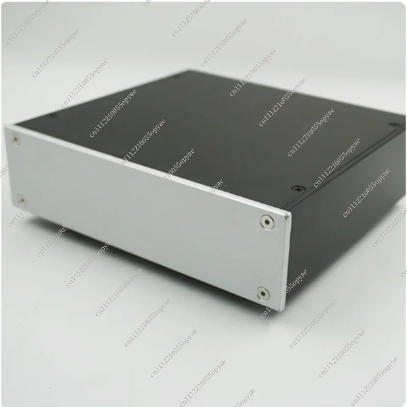 216 HiFi Preamplifier Aluminum Chassis DIY Class A Power Amplifier Case Front Silver Rear Black Audio Power Supply Enclosure