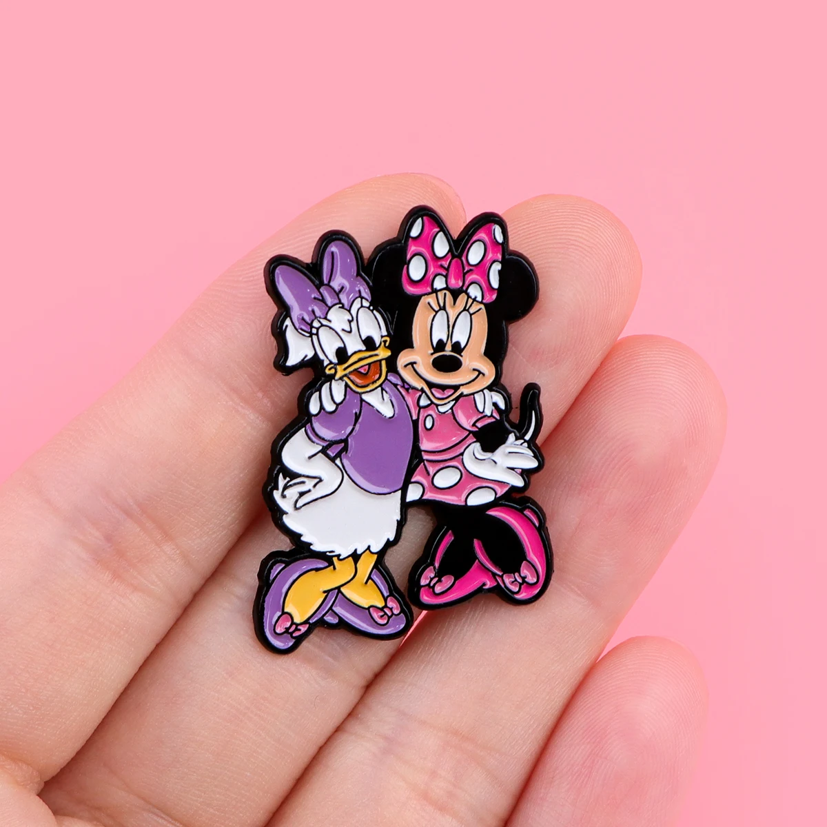 Cartoon Mouse Enamel Pins Dog Brooches for Women Badges on Backpack Lapel Pins Anime Jewelry Clothing Accessories Friends Gift