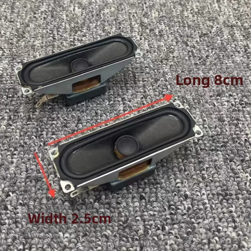 SOTAMIA 2PCS Runway Shaped 25*80MM Full Range Speaker 6 Ohm 5 Watt Rubber Edge Bluetooth Sound Box Home Theater Sound System