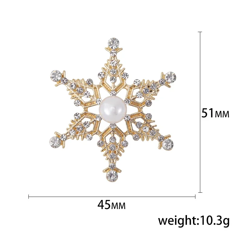 Dmari Women Brooch Special Design Snowflake Lapel Pins For Christmas Festival Gifts Party Accessories Luxury Jewelry image 3