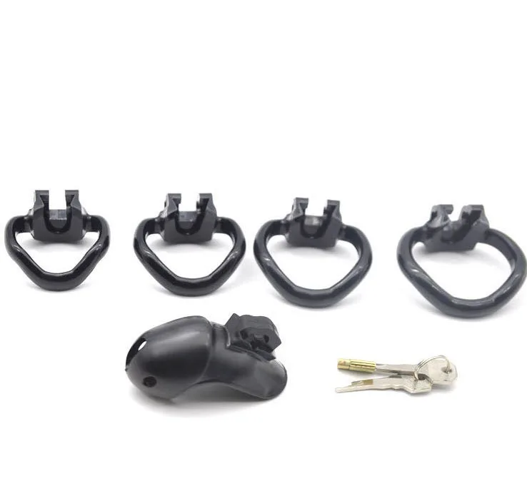 HT-V3 جهاز قفص العفة ذكر قفص القضيب 4 أحجام حلقة القضيب العفة القضيب قفل عبودية حزام الوثن الجنس لعب للرجل مثلي الجنس