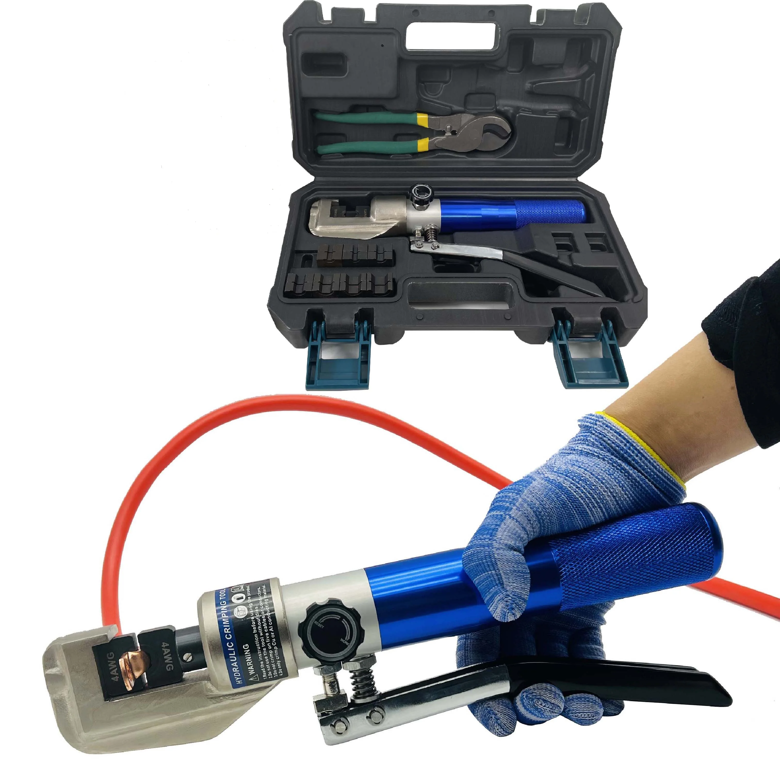 Idraulico Attrezzo di Piegatura del Cavo Lug Piegatore Pinza Idraulica di Compressione Strumento YQK-70 4-70mm2 Pressione 5-6T ES e RU magazzino