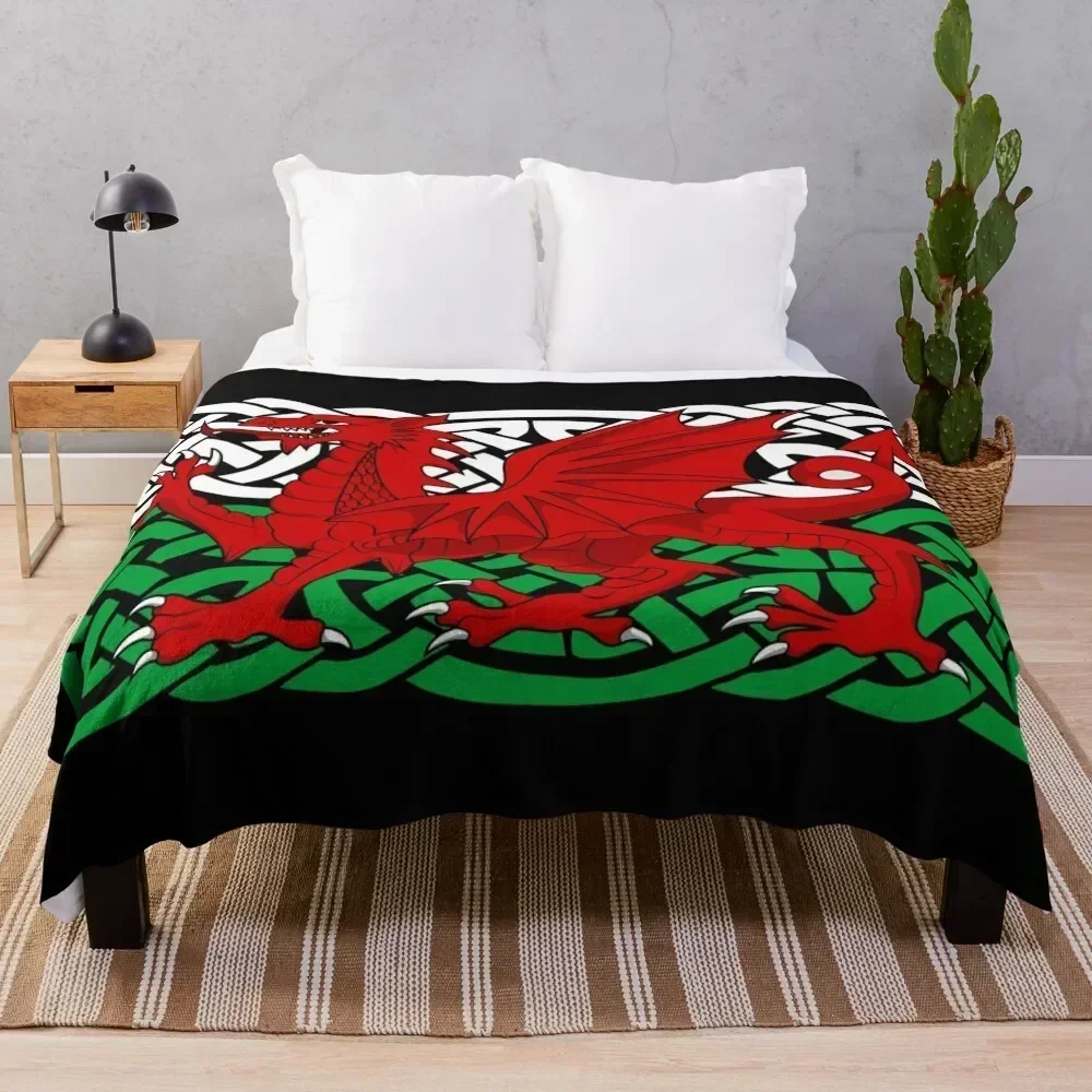 

Y Ddraig Goch Throw Blanket All Season Lightweight Soft Blanket for Bed