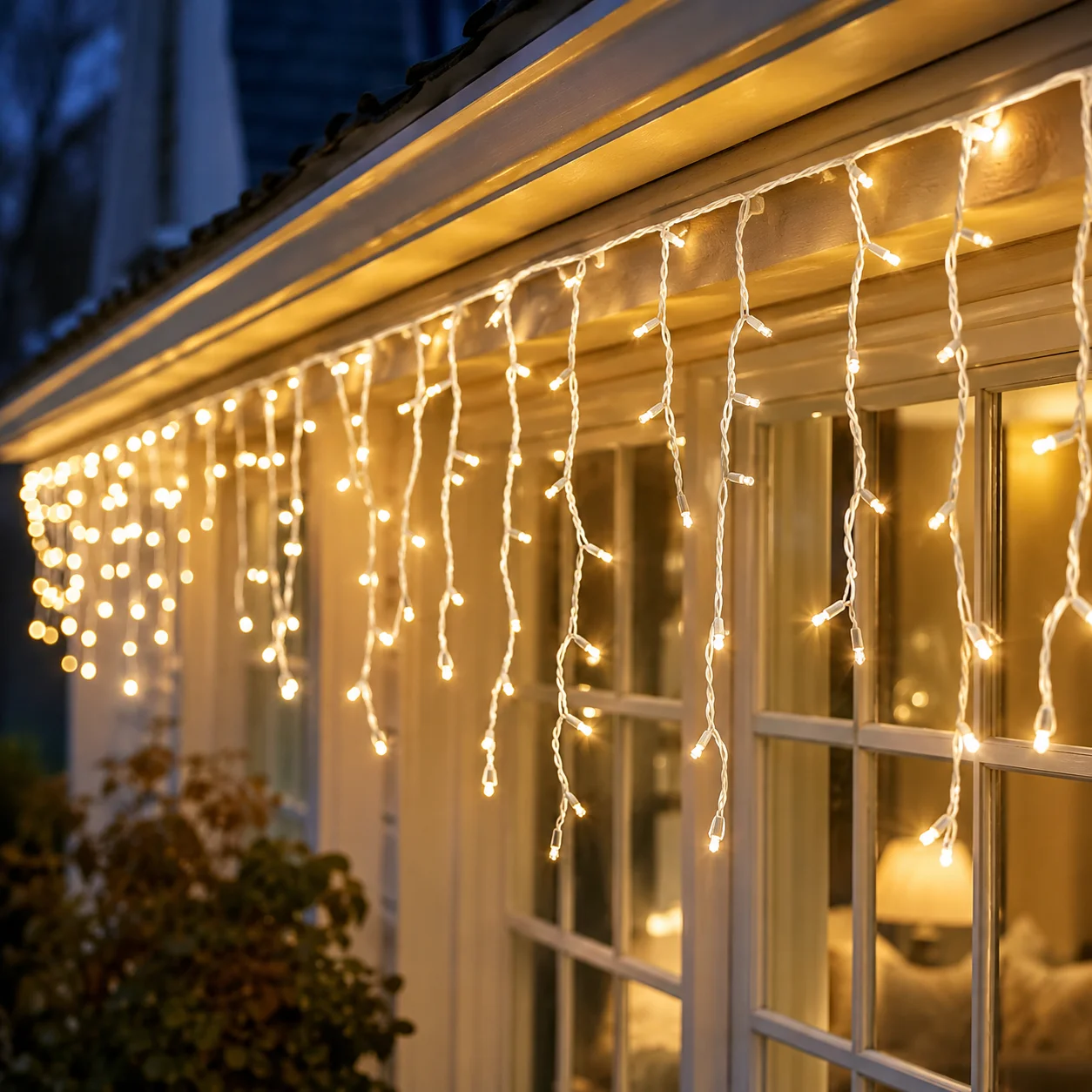 Solar Fairy String - Solar Icicle Lights Outdoor Fairy String