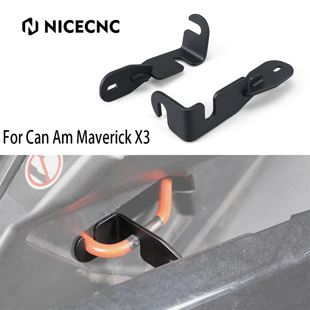 

NICECNC For Can Am Maverick X3 3 Inch Steel Upgrade Cool Door Latches Set For Canam Maverick X3 R RR Max R RR 900 HO 2017-2023