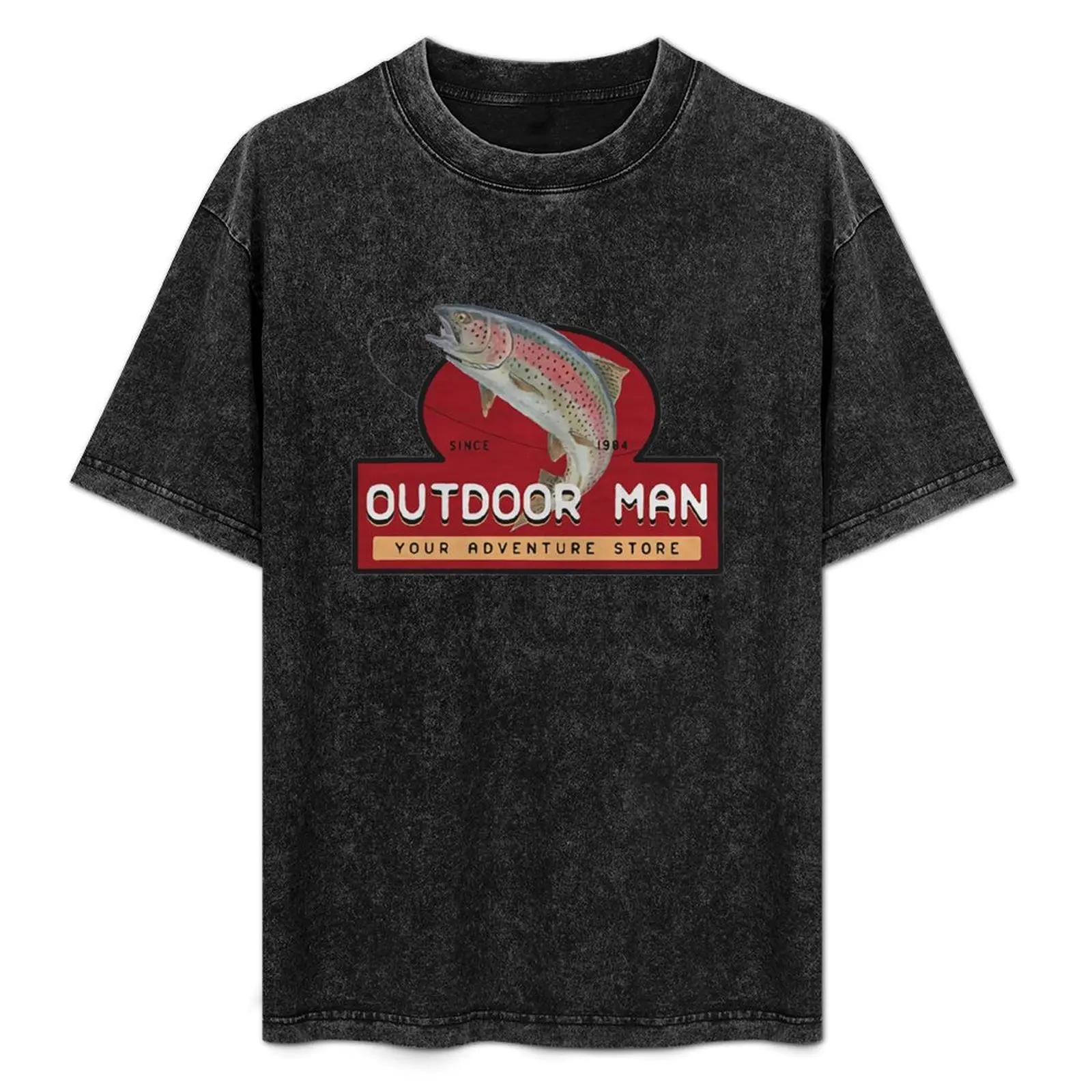 

Outdoor man T-Shirt Simple Solid Color Crew Neck Tee