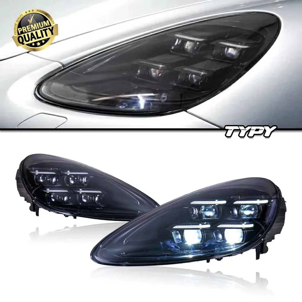 

TYPY For 2011-2014 For Porsche Cayenne 958 Improved 9Y0 Turbo LED Matrix Headlights With Front Bumper Kit