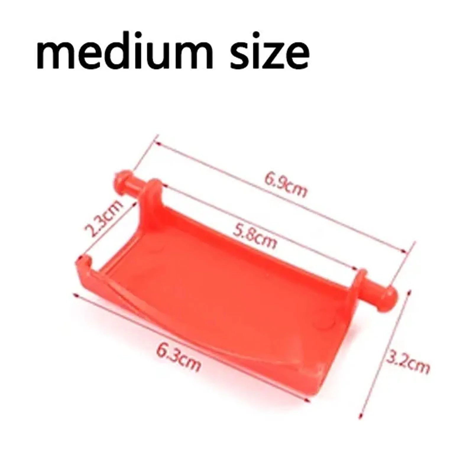 Electric bike plastic rear trunk buckle shockproof fastener red 2PCS