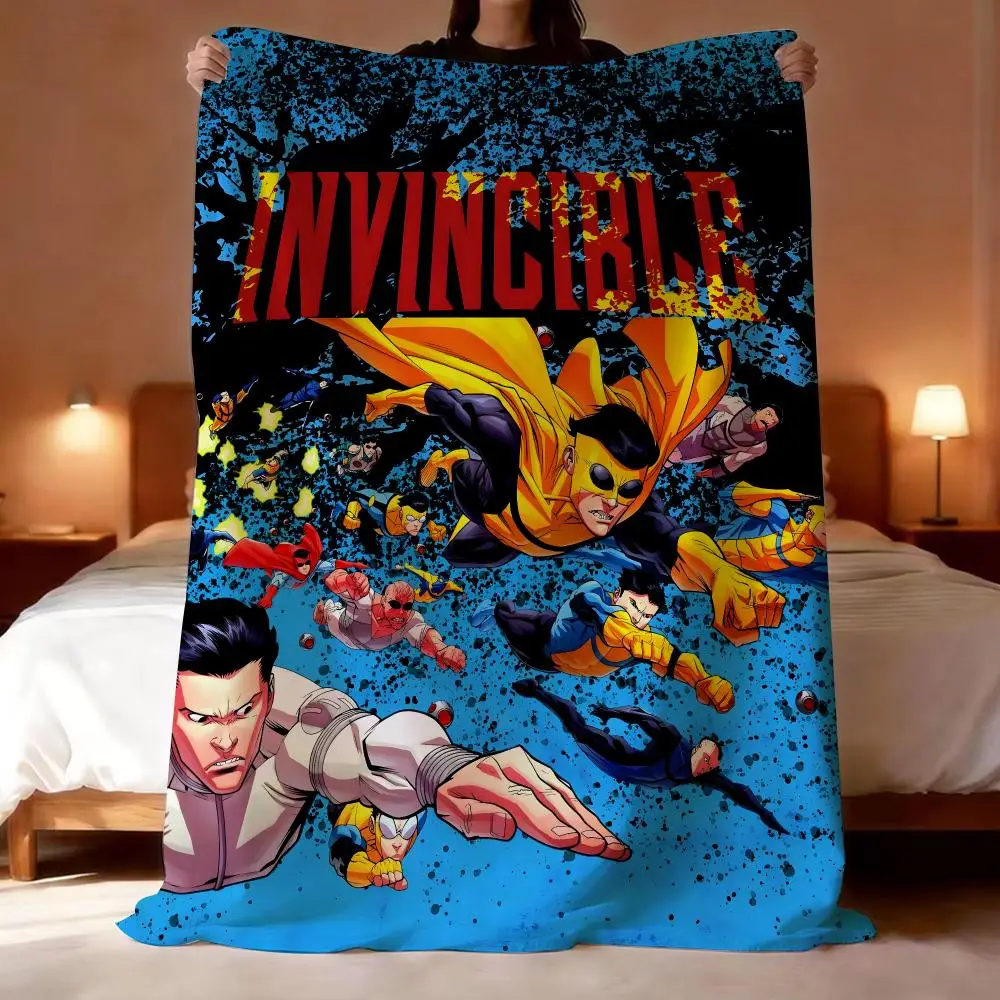 Animated Series Invincible Throw Short Plush Throw Blanket Soft Skin-Friendly Multi-Scene Home Office