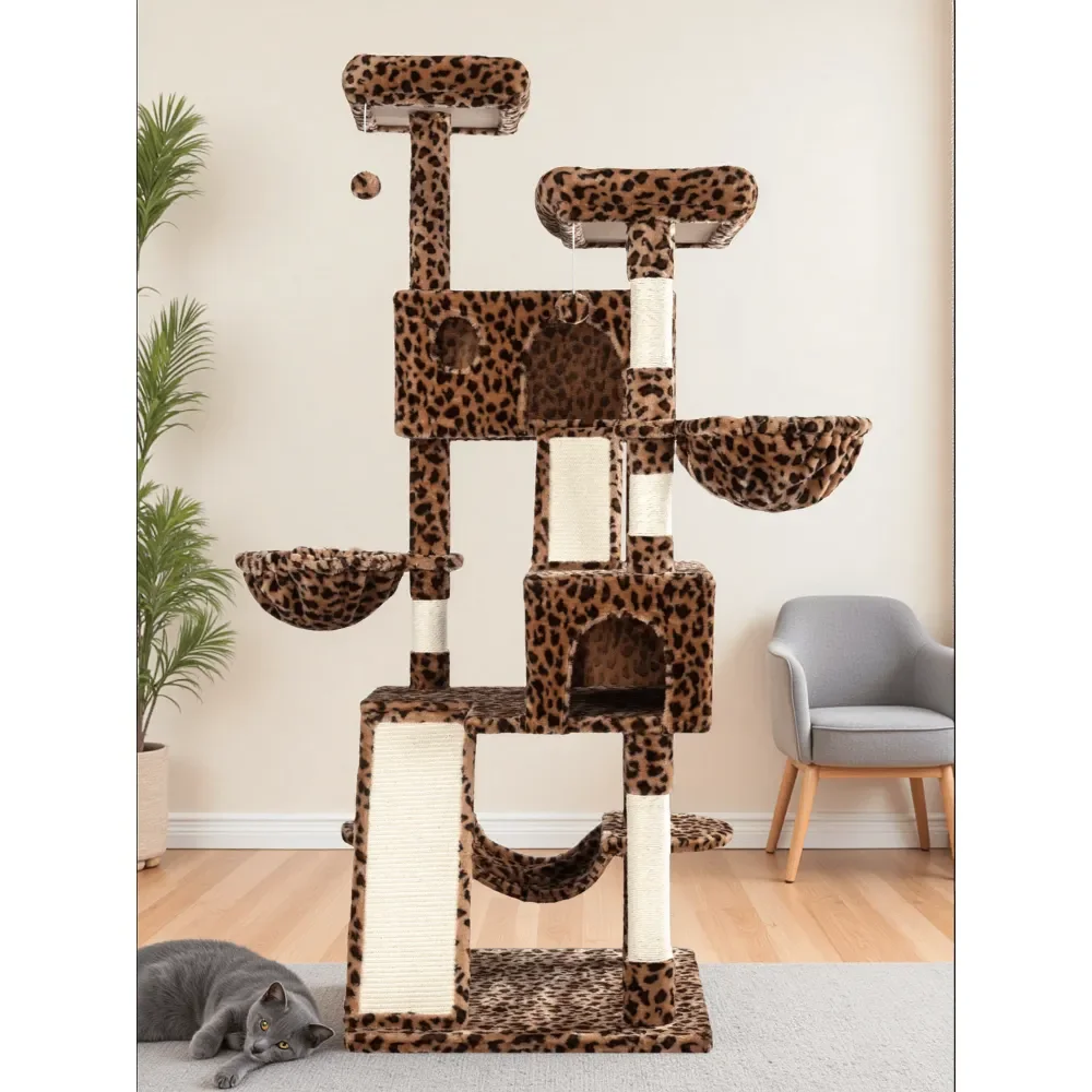 

Cat Tree Rascadores Para Gatos Cat Supplies 65 Inch MultiLevel Large Cat Tree Tower For Indoor Cats, Furniture Activity Center W