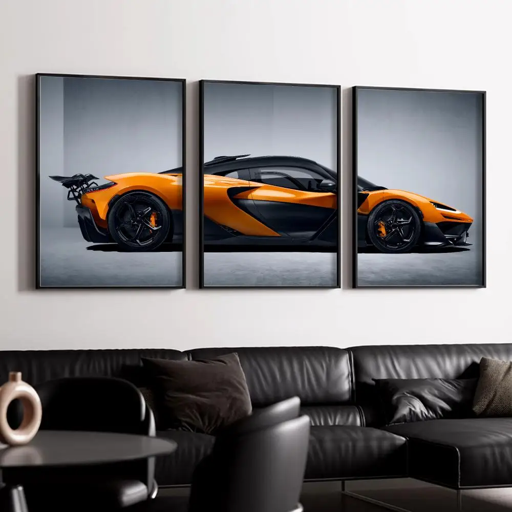 W1 Hypercar Design Painting Calligraphy Canvas Wall Art Poster Set for Bedroom Living Room Home Decor Prints Gift