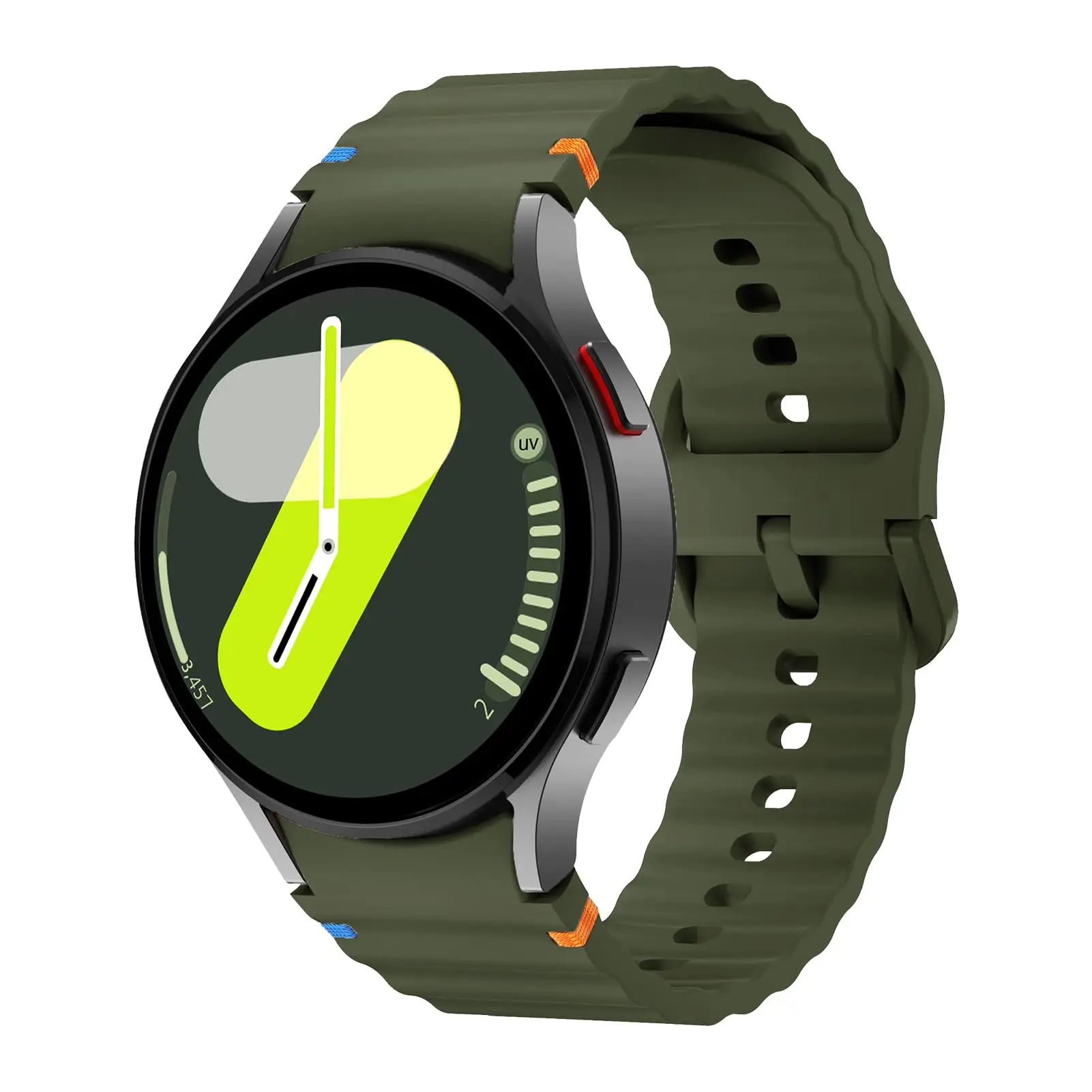 No Gap Watch Strap Silicone Band for Samsung Galaxy Watch 7 6 5 4 40mm 44mm 42mm 44mm, Galaxy Watch FE/6 4 Classic 43 47 42 46mm