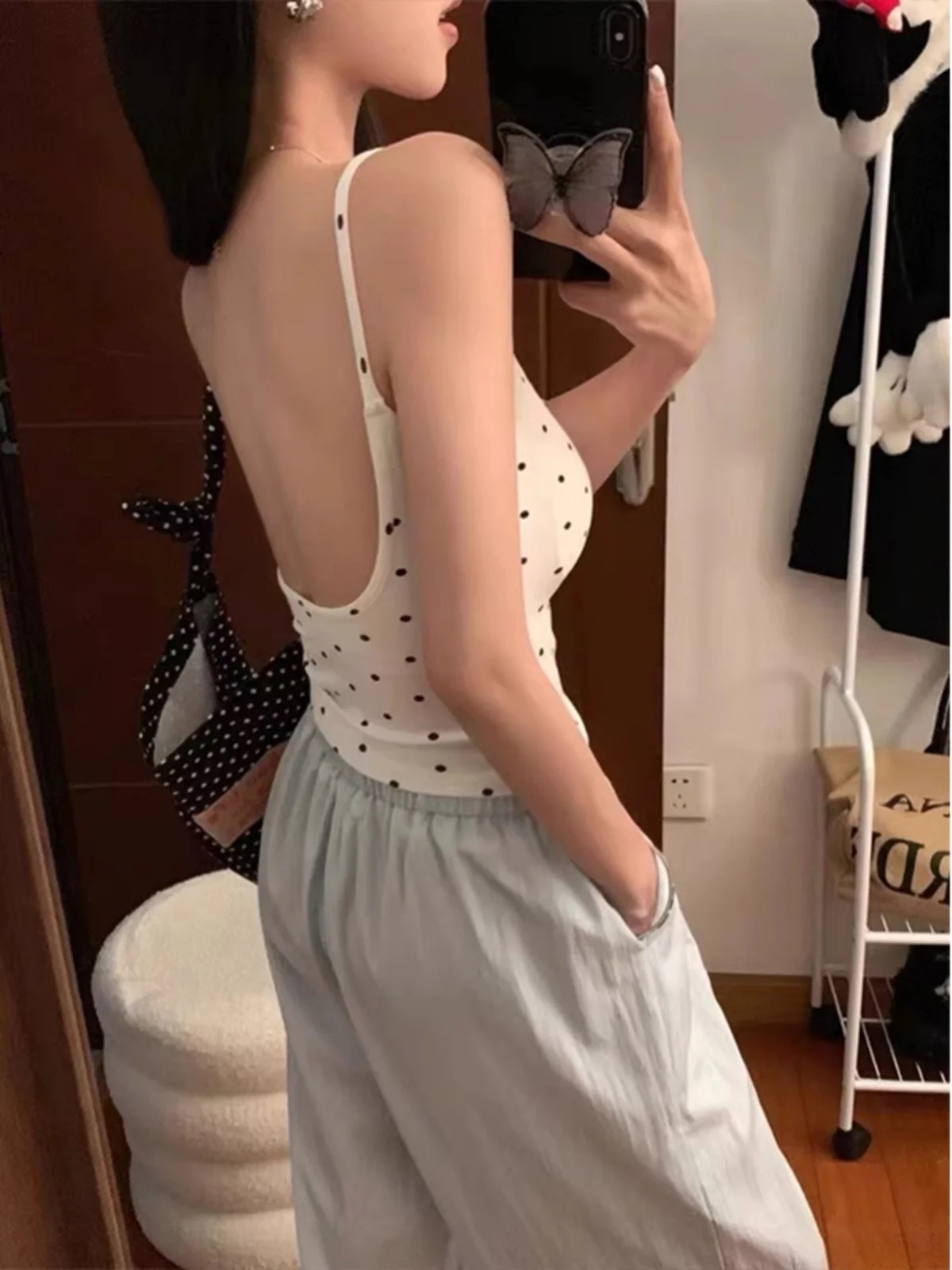 U-ape Bal Strap Vest Women's Inner Wear 2024 New Summer Outdoor Wear Beautiful Ba Bra Inteated Top