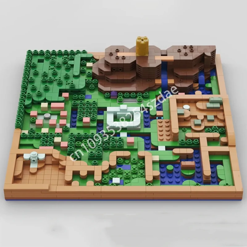 

1113pcs MOC A Link to the Past - Light World Overworld Map Building Blocks Education Educational Christmas toy Gift idea