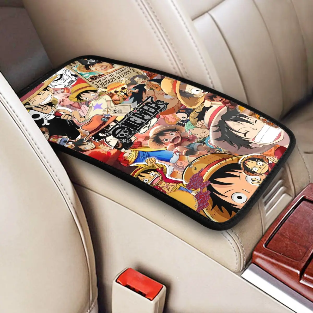 

Аниме Манга Луффи авто центральная консоль Pad водостойкий декор интерьера автомобиля подлокотник чехол для сиденья для большинства автомобилей