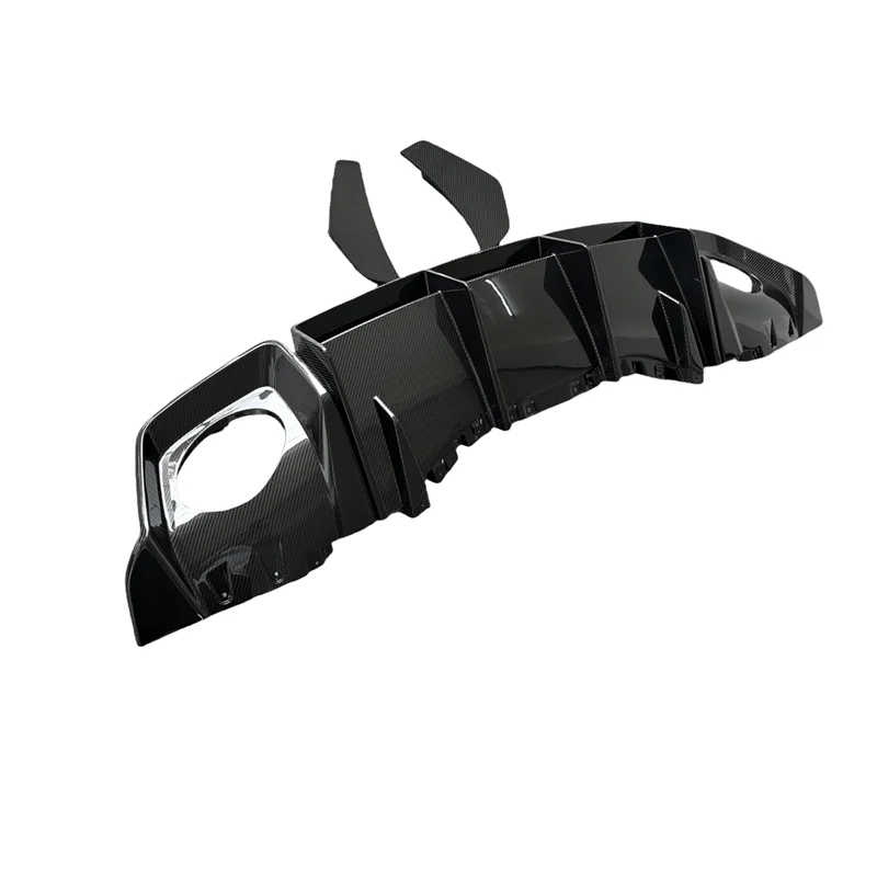 

P Style Dry Carbon Fiber Задний бампер Губный спойлер Диффузор для Audi R8 2021-2024 Диффузор заднего бампера Губа