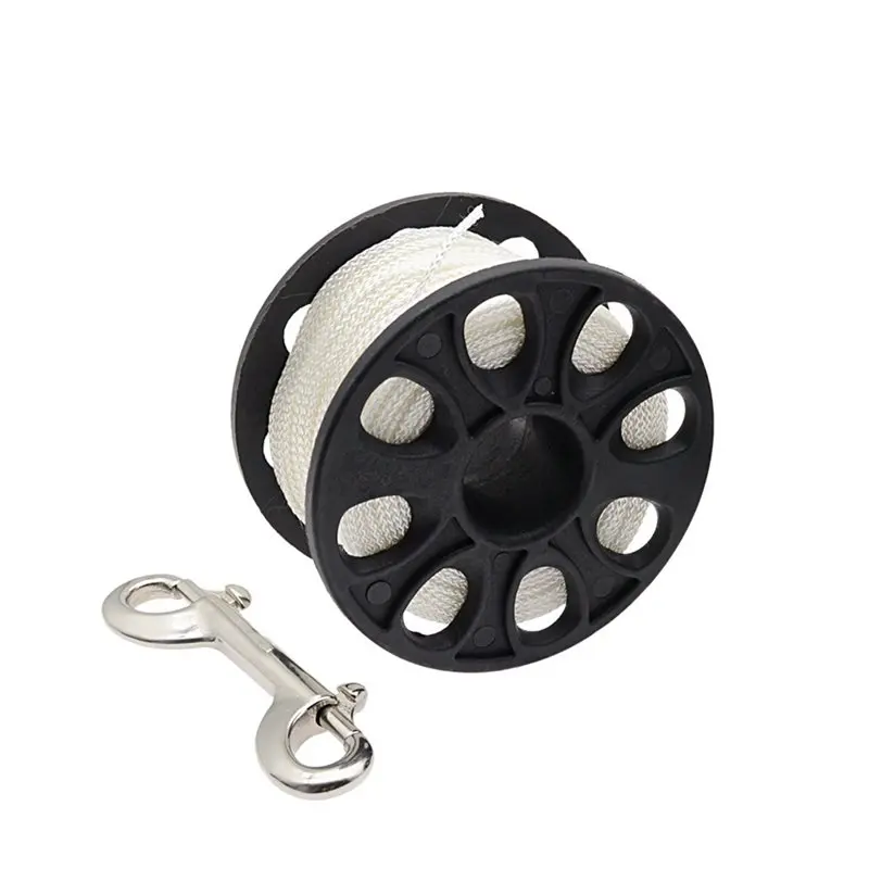 

Y49A-Подводное плавание с аквалангом POM, пластиковая катушка для пальцев с двусторонним крючком из нержавеющей стали, оборудование для SMB, пещерный дайвинг