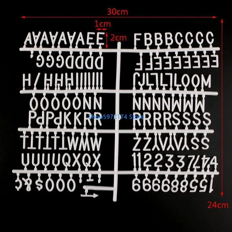 Y3NB Felt Letter Board Numbers Felt Letter Board Symbols Felt Board Alphabets Plastic Material for Changeable Letter Boards