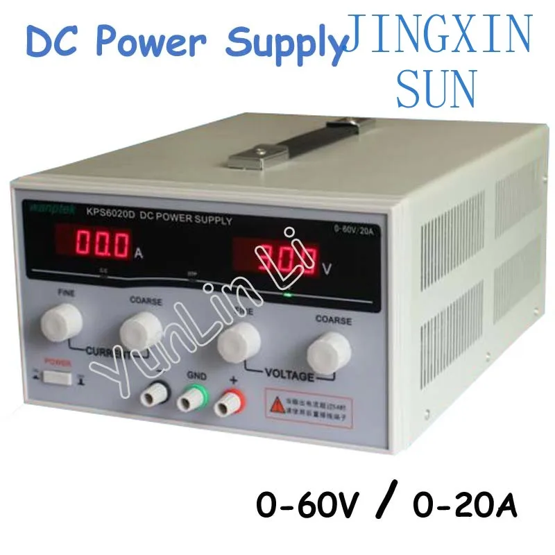 New High-Power Switch DC Adjustable Precision Digital Power Supply 60V 20A with US/EU/AU Plug