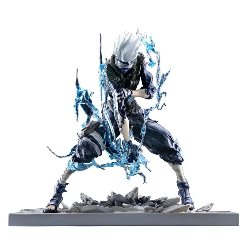 

NARUTO 20cm Hatake Kakashi Raisetsu Figure Fighting Pose Anime PVC Action Figure Collectible Model Toy BOX