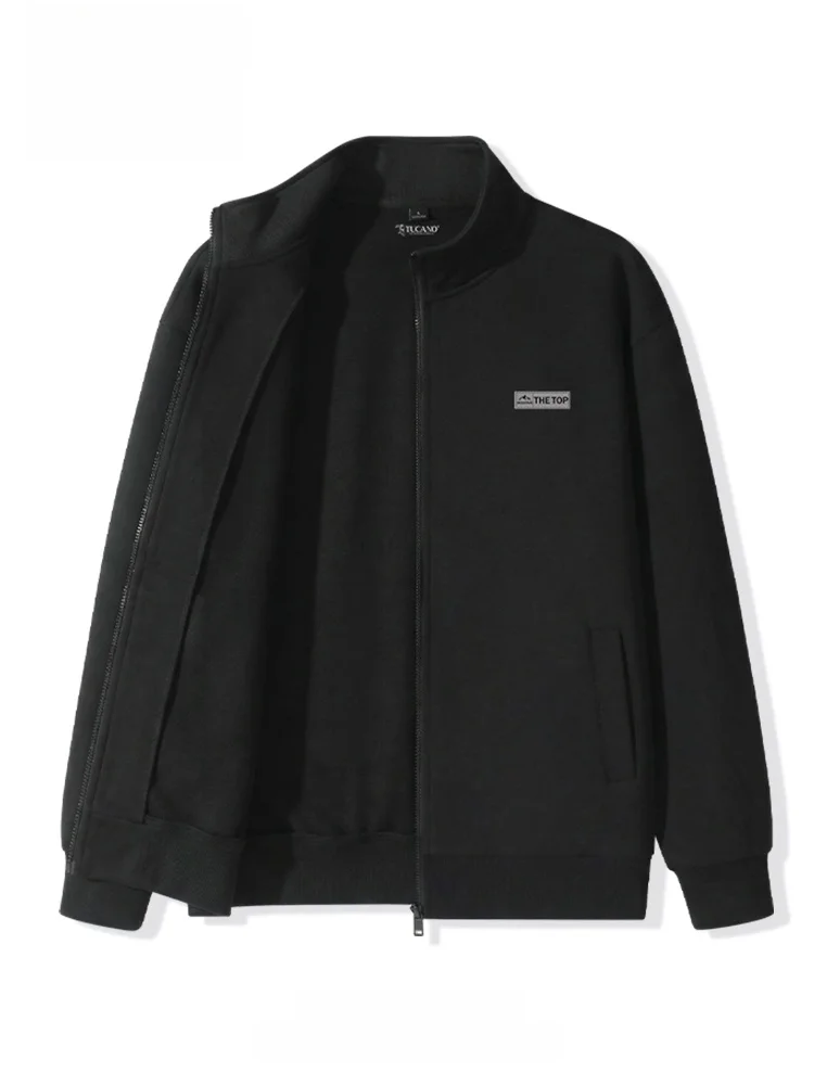 Jaqueta Masculina TUCANO com Gola Alta, Estilo Casual, Tecido de Algodão, Fechamento com Zíper, Roupa Externa Versátil, Moda ...