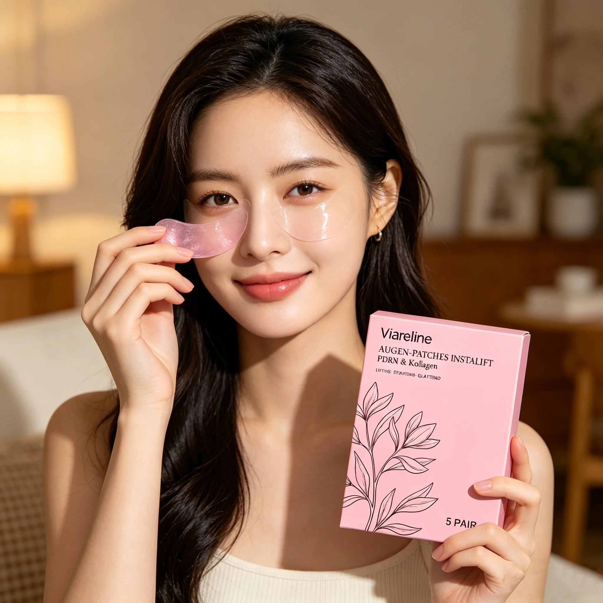 Hydrolyzed Collagen Under Eye Mask Hyaluronic Acid Eye Patch Fade Fine Lines Relieve Eye Fatigue Brighten Eye Area Skin Care