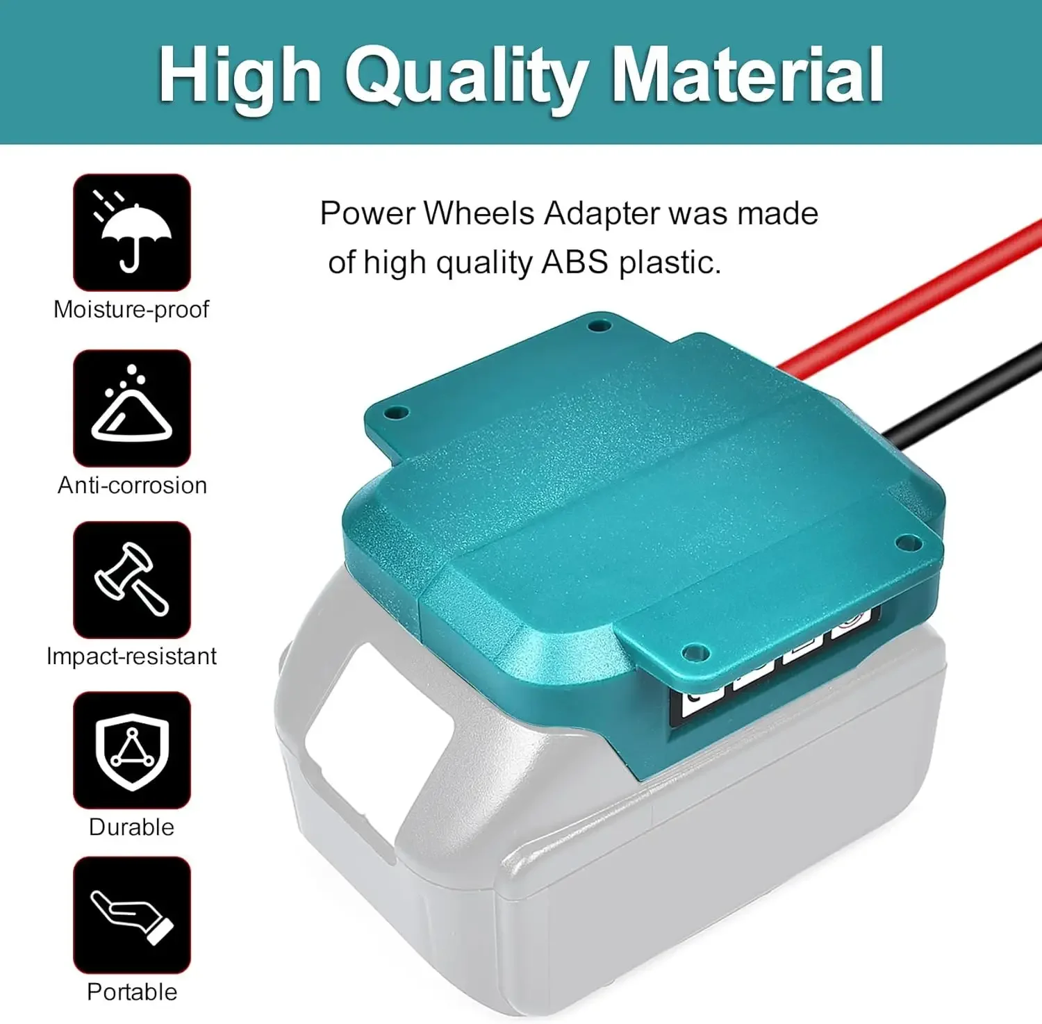 Imagem -03 - Power Wheels Bateria Adaptador Compatível para Makita Power Convertor Faça Você Mesmo rc Brinquedos 18v Bl1830 Bl1840