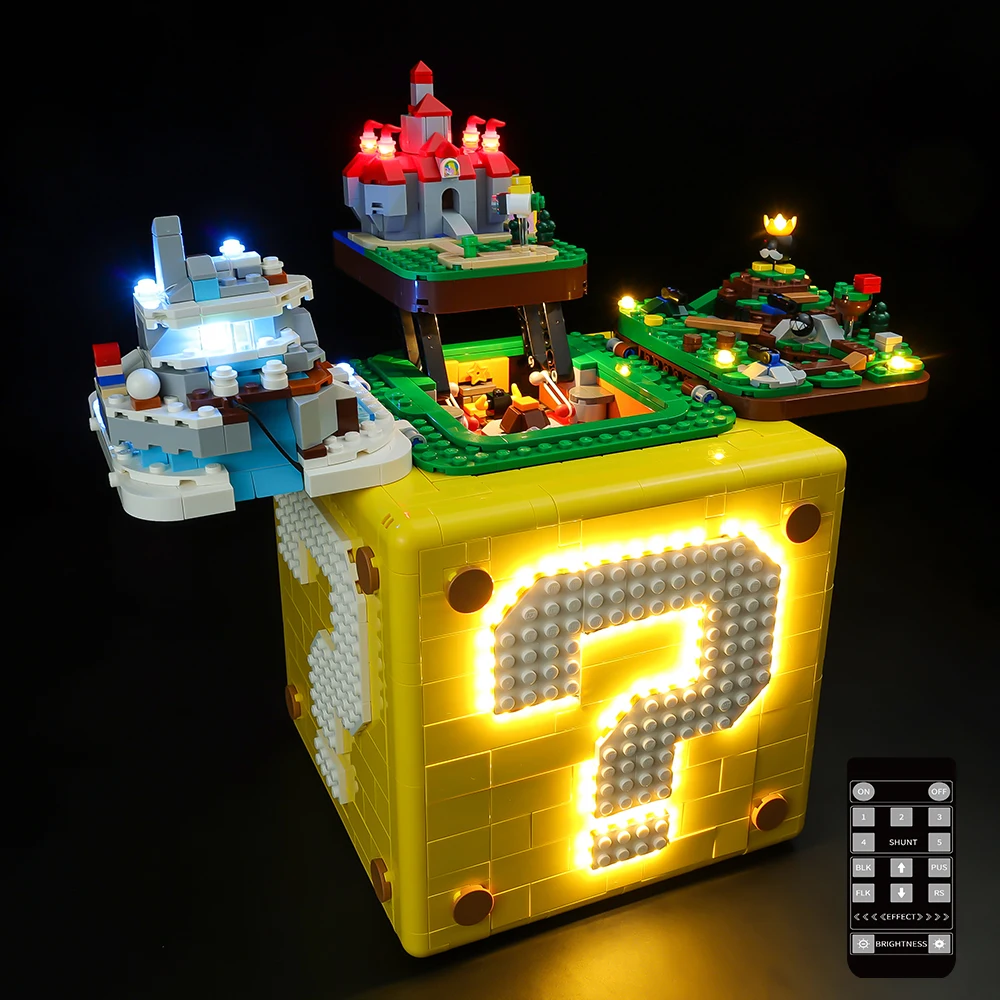 Led Light Kit For 71395 Super Marioed Question Mark Adventures Tv Game Gifts DIY Toys Set Not Included Building Blocks view 2
