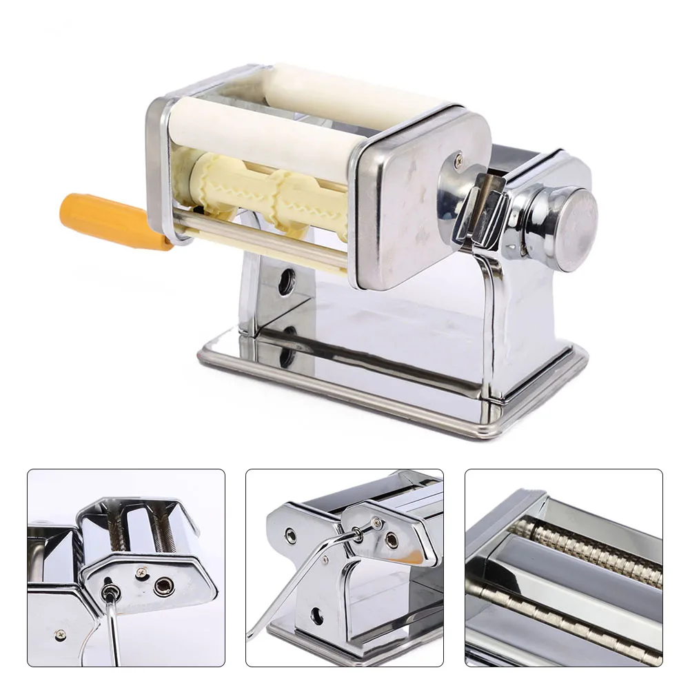 Built To Last Pasta Maker Noodle Machine 25*17*16cm Lasagna Spaghetti Tool Manual Making Multi-function Sliver