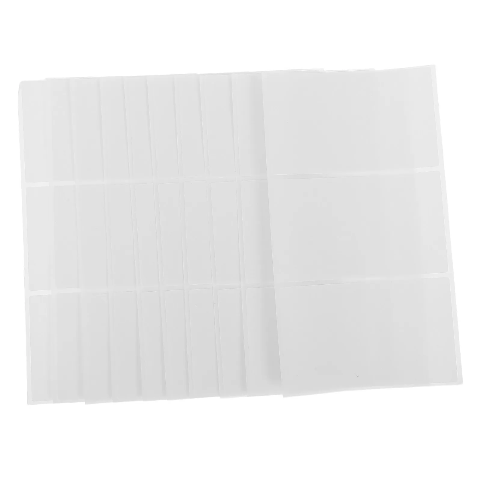 150Pcs Removable Adhesive Label Stickers White 2x4 Inch Blank Writable Rectangular Tags Office Home Moving Storage Organizing No
