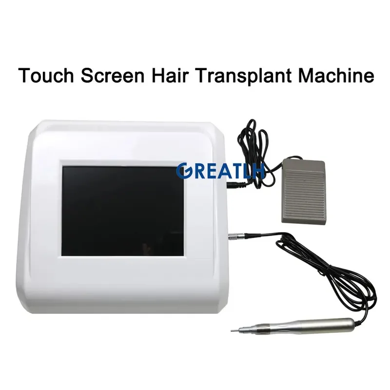 High-quality touchscreen FUE hair transplant extraction instrument with hair follicle counting function