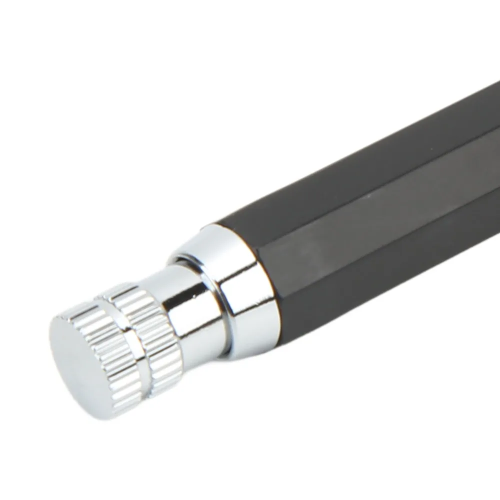 3pcs Built-in Sharpener Mechanical Carpenter Pencil Retractable Black Color 5.6mm Lead Holder Automatic Clutch Pencil
