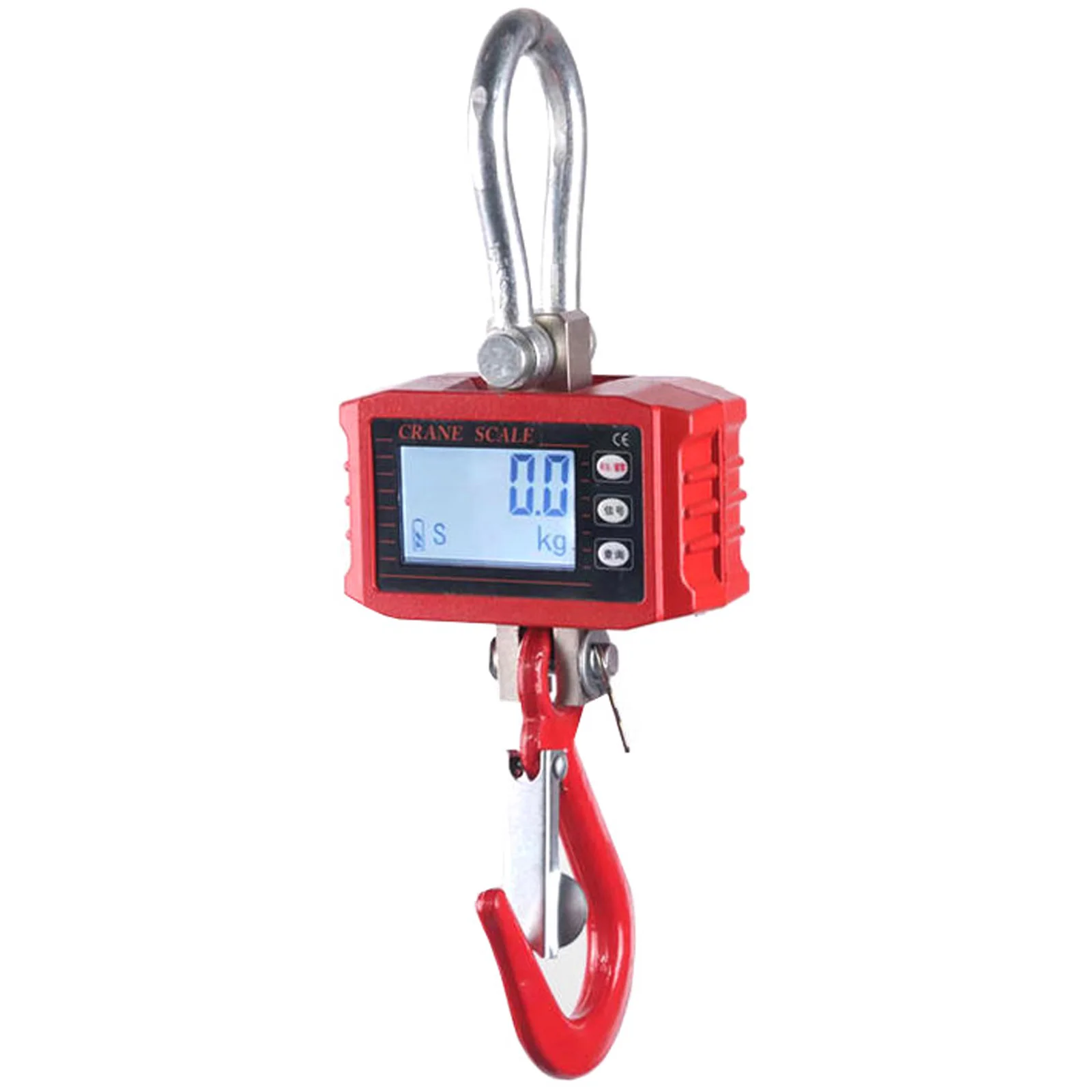 

500KG/1102LBS Hanging Digital Scale Aluminum Case Electronic Weighing LCD Display Crane Scale High-precision Industry Portable