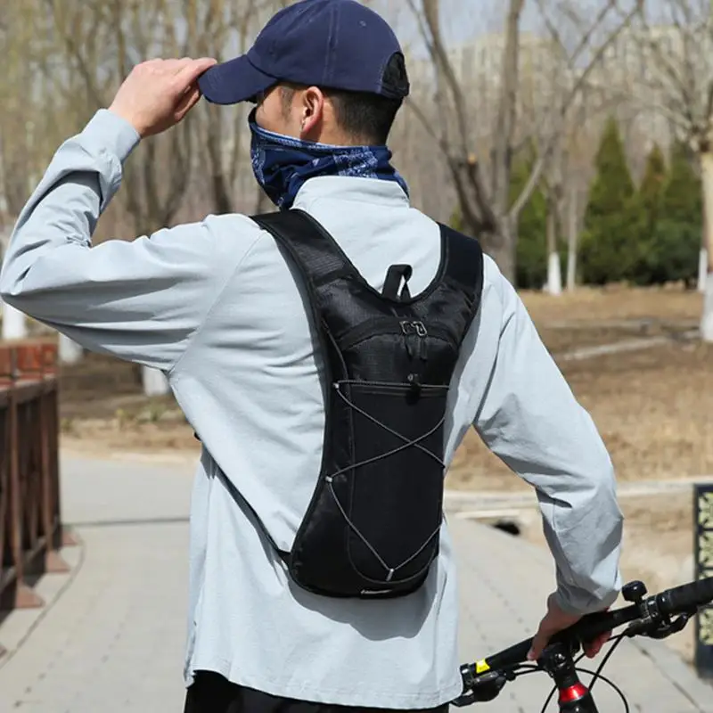 حقيبة ظهر مائية للترطيب مع شرائط عاكسة حقيبة كتف قابلة للتعديل من النايلون للصيد والسفر والتسلق والصالة الرياضية والتزلج #2