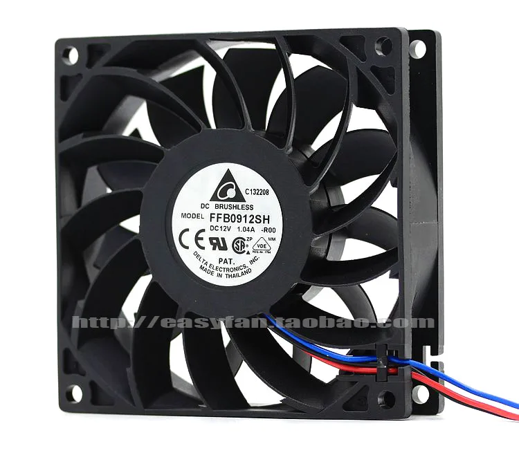 NEW DELTA FFB0912SH-ROO 9025 12V 1.04A 9CM high rotating speed high air volume cooling fan