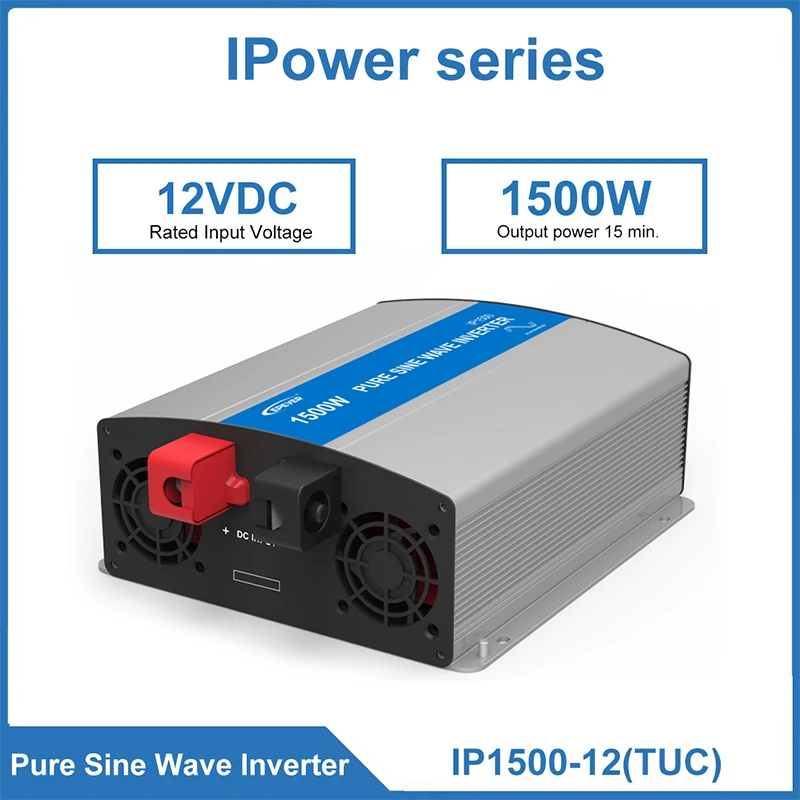 EPEVER 1500W Pure Sine Wave Inverter IP1500-12(TUC) IP1500-22(TUC) Lower No-load Consumption For Solar System Applications
