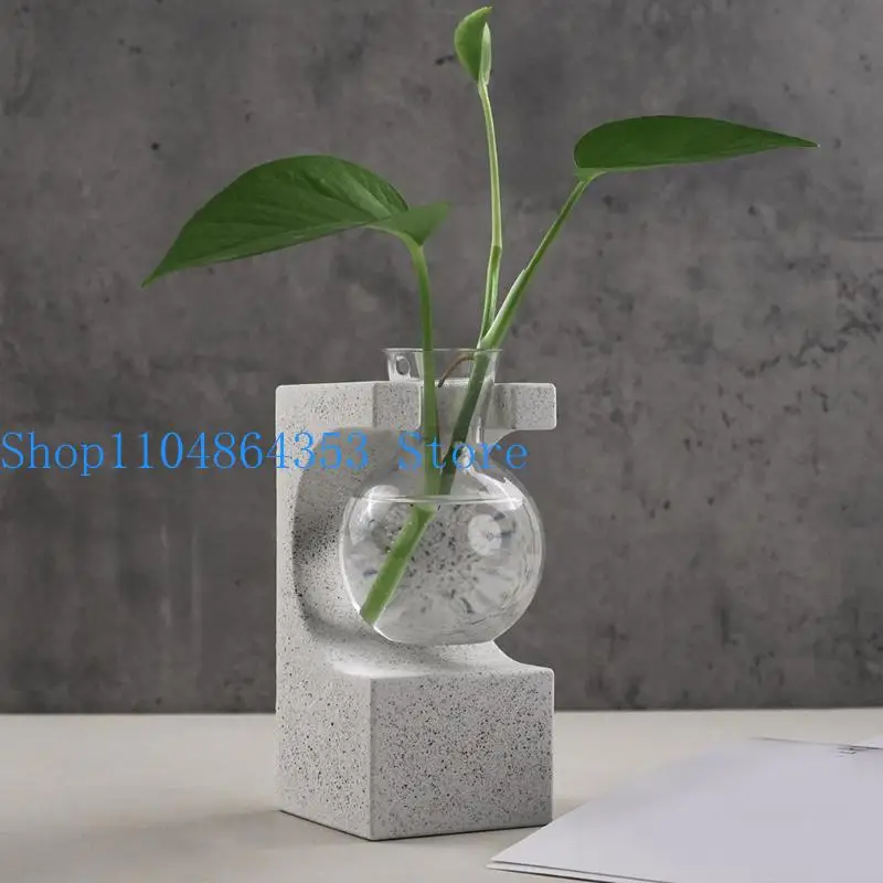 

652F Мягкая силиконовая форма из смолы для гидропонной вазы для цветов, изготовление подставки для пробирок, держатель для для