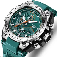 Reloj militar LIGE de lujo para hombre, Reloj de silicona luminoso resistente al agua para hombre, relojes deportivos de cuarzo de alta calidad para hombre, Relojes masculinos